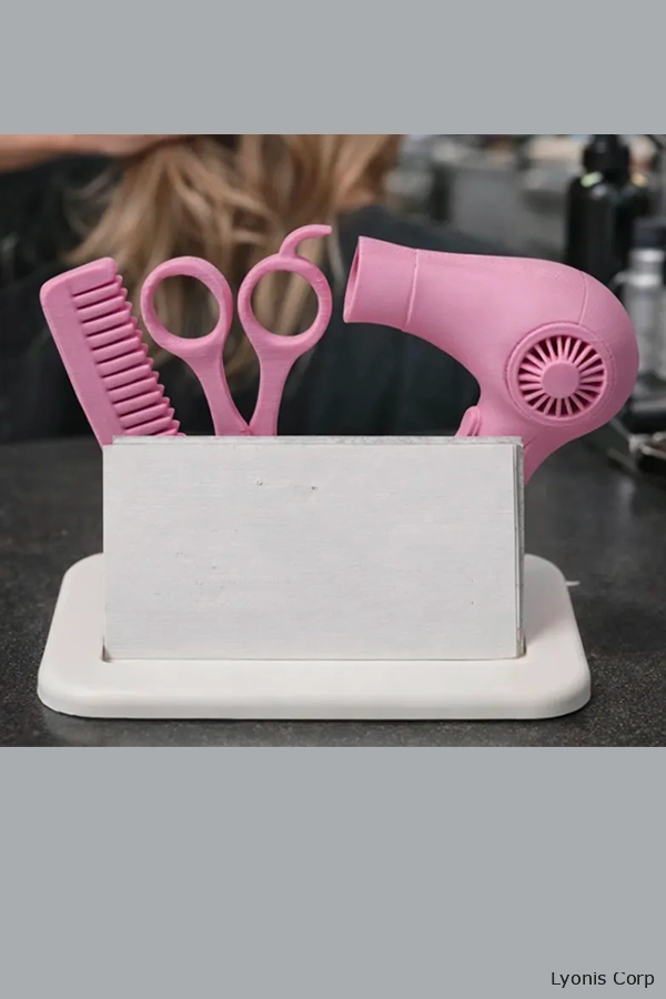 3D Printed Hairdresser Business Card Holder