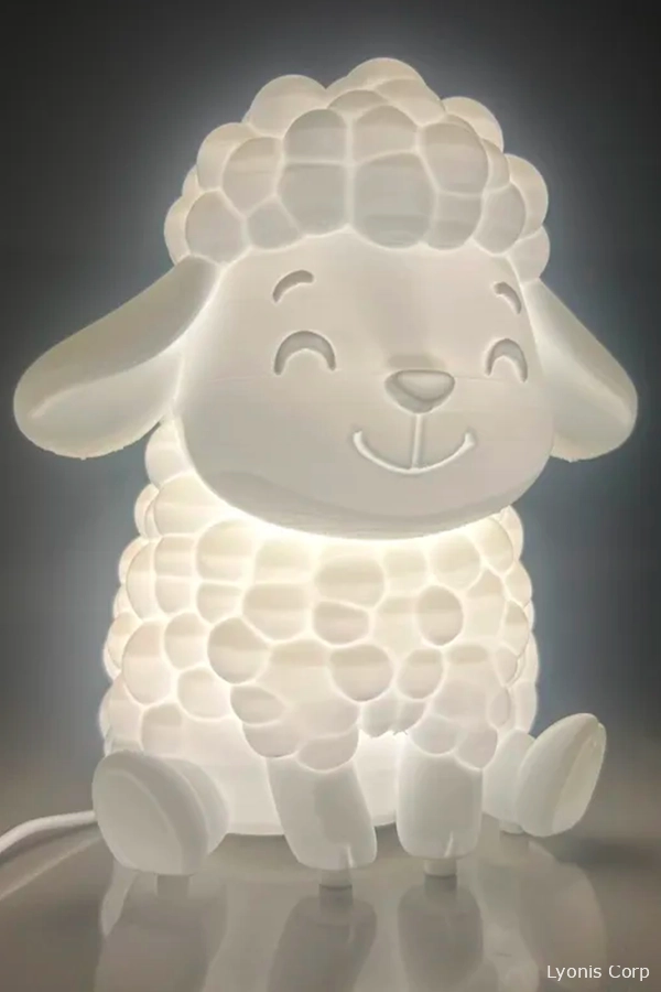 Luminous 3D-Printed Sheep – The Bedtime Companion