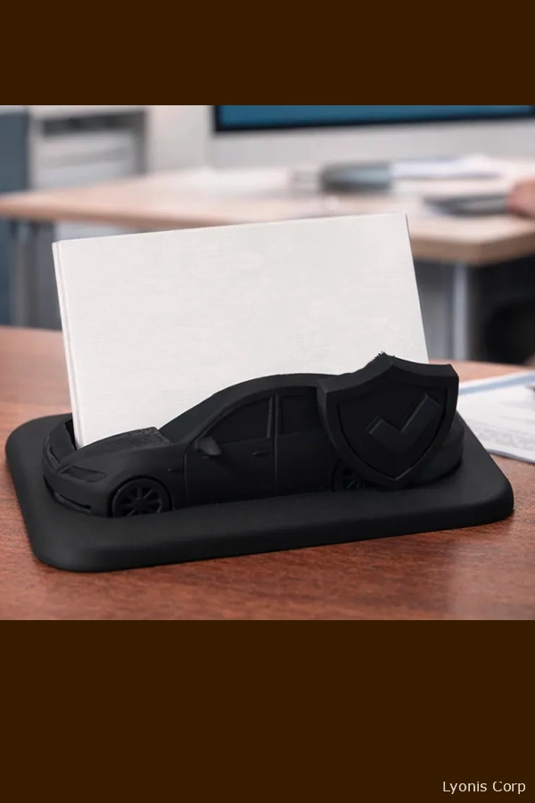 Car Insurance Creative 3D-Printed Business Card Holder