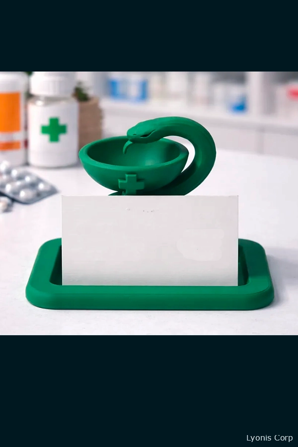 Pharmacist Creative Custom 3D-Printed Business Card Holder