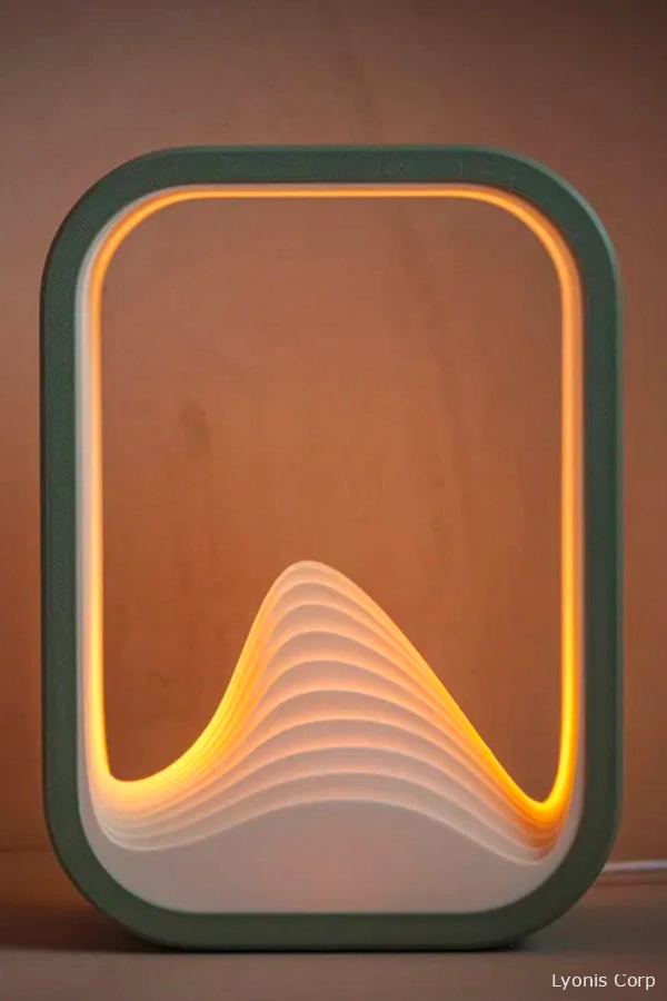 Design Lamp - The Wave. 3D Printed with love