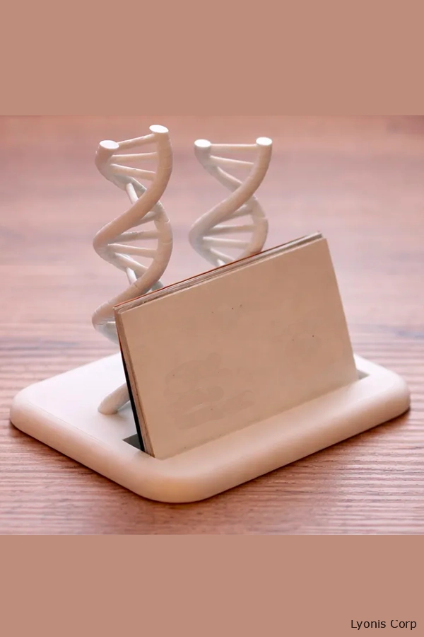 Creative Custom 3D-Printed DNA Business Card Holder
