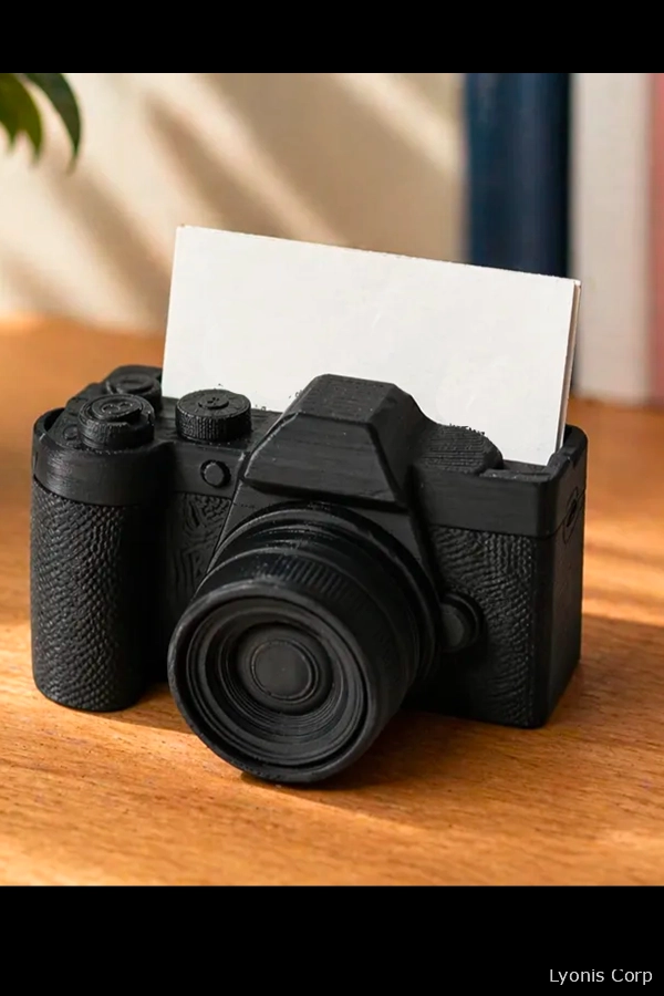Photographer Business Card Holder | Camera Desk Organizer