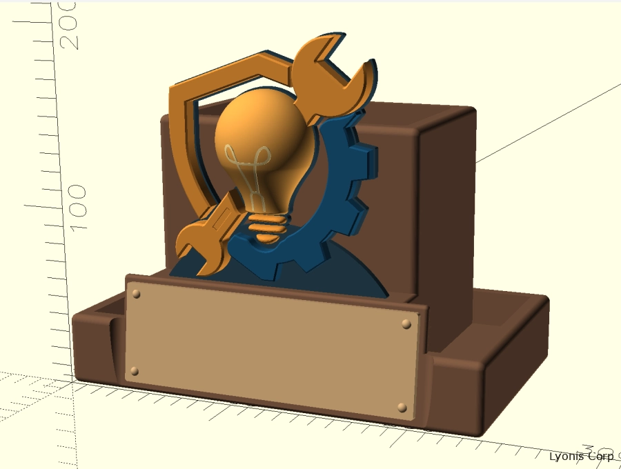 Dual Power Solution Company Stand with Logo